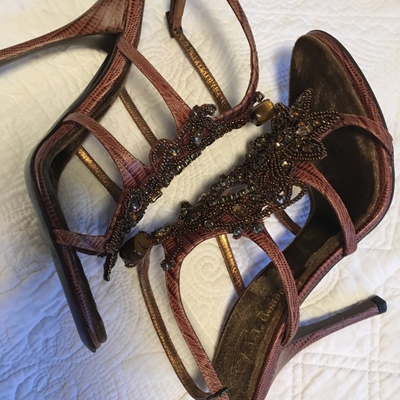 Authentic Roberto Cavalli heels with rhinestones - Picture 6 of 10